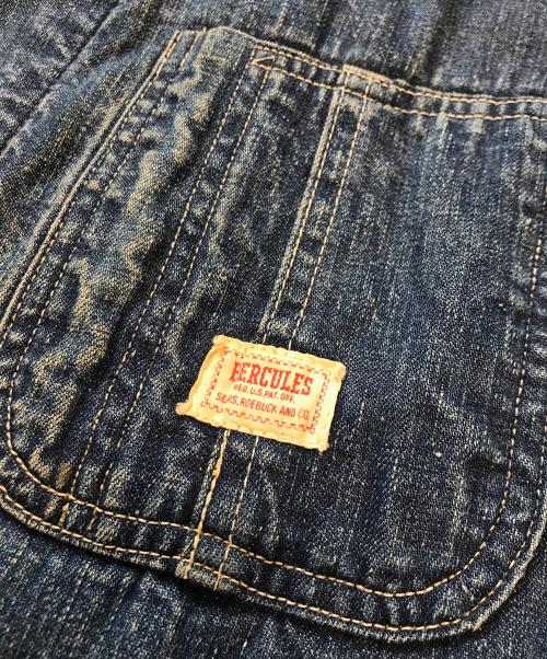 HERCULES（ヘラクレス）HERCULES (ヘラクレス) 裏地ブランケット カバーオール インディゴ サイズ:不明の古着・服飾アイテム