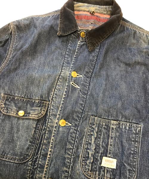 HERCULES（ヘラクレス）HERCULES (ヘラクレス) 裏地ブランケット カバーオール インディゴ サイズ:不明の古着・服飾アイテム