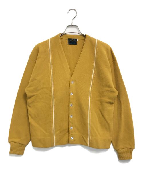 Tops all（トップスオール）Tops all (トップスオール) アクリルニットカーディガン イエロー サイズ:XLの古着・服飾アイテム