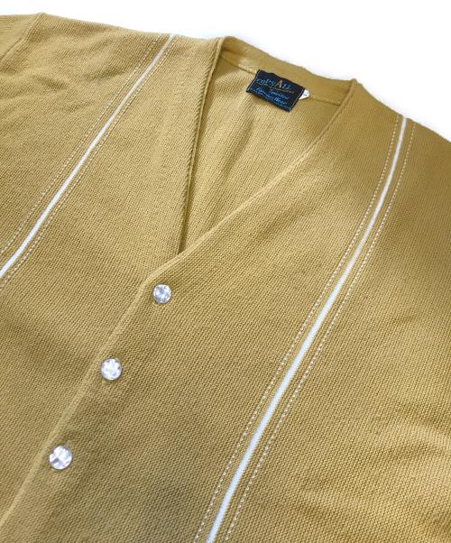 Tops all（トップスオール）Tops all (トップスオール) アクリルニットカーディガン イエロー サイズ:XLの古着・服飾アイテム