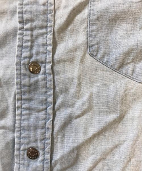 POLO RALPH LAUREN（ポロ・ラルフローレン）POLO RALPH LAUREN (ポロ・ラルフローレン) シャンブレーウエスタンシャツ インディゴ サイズ:Mの古着・服飾アイテム