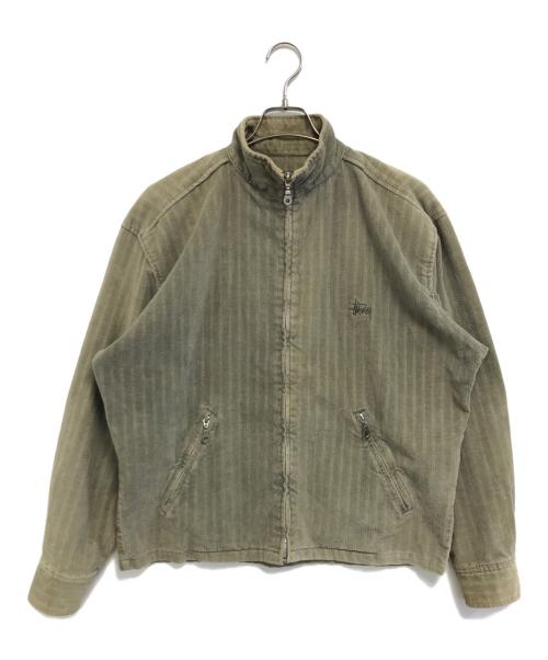 stussy（ステューシー）stussy (ステューシー) ジップアップジャケット ベージュ サイズ:Sの古着・服飾アイテム