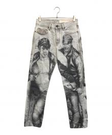 DIESEL×Tom of Finland Foundation（ディーゼル×トム・オブ・フィンランド財団）の古着「デニムパンツ」｜ブラック