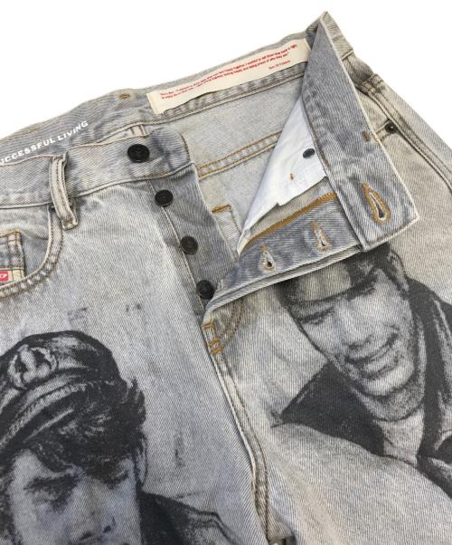 DIESEL（ディーゼル）DIESEL (ディーゼル) Tom of Finland Foundation (トム・オブ・フィンランド財団) デニムパンツ ブラック サイズ:W28の古着・服飾アイテム
