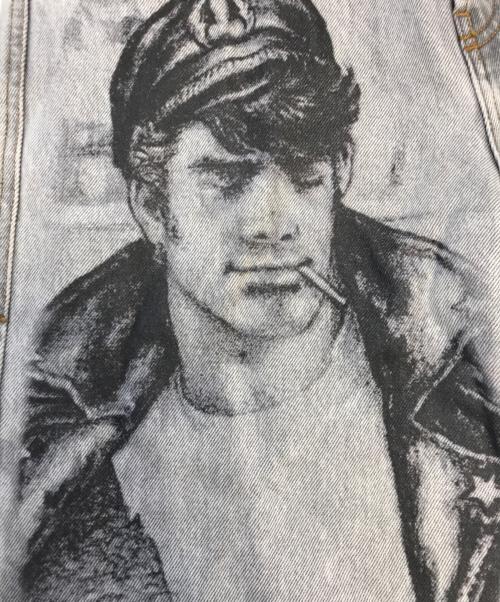 DIESEL（ディーゼル）DIESEL (ディーゼル) Tom of Finland Foundation (トム・オブ・フィンランド財団) デニムパンツ ブラック サイズ:W28の古着・服飾アイテム