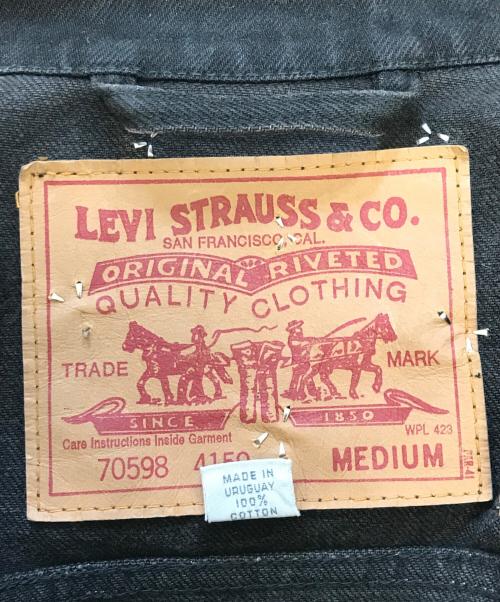 LEVI'S（リーバイス）LEVI'S (リーバイス) スタッズリメイクデニムジャケット ブラック サイズ:Mの古着・服飾アイテム