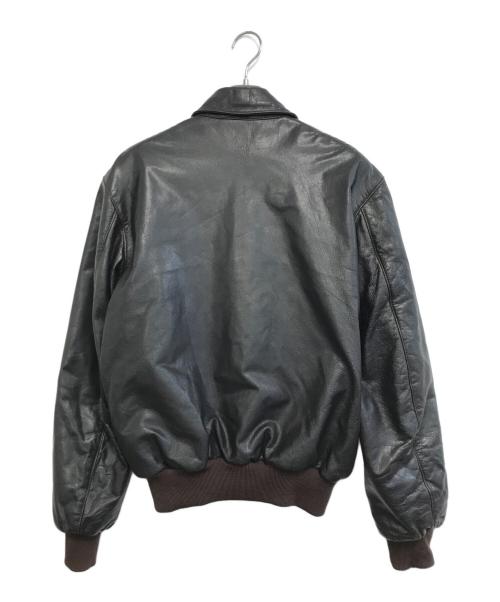 L.L.Bean（エルエルビーン マウンテンパーカー）L.L.Bean (エルエルビーン) a-2 レザージャケット ブラック サイズ:44Longの古着・服飾アイテム