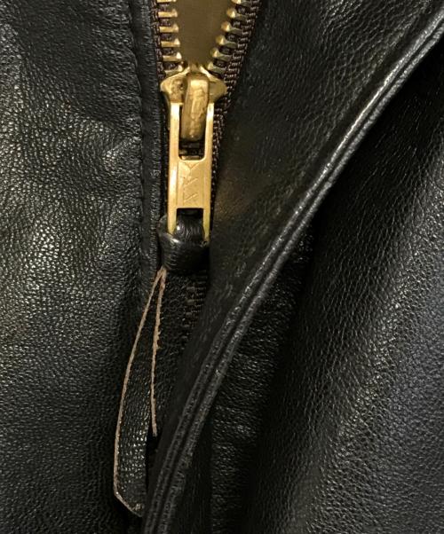 L.L.Bean（エルエルビーン マウンテンパーカー）L.L.Bean (エルエルビーン) a-2 レザージャケット ブラック サイズ:44Longの古着・服飾アイテム