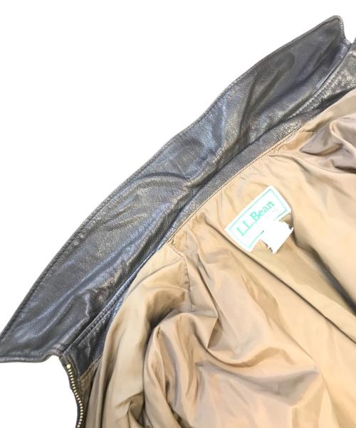 L.L.Bean（エルエルビーン マウンテンパーカー）L.L.Bean (エルエルビーン) a-2 レザージャケット ブラック サイズ:44Longの古着・服飾アイテム