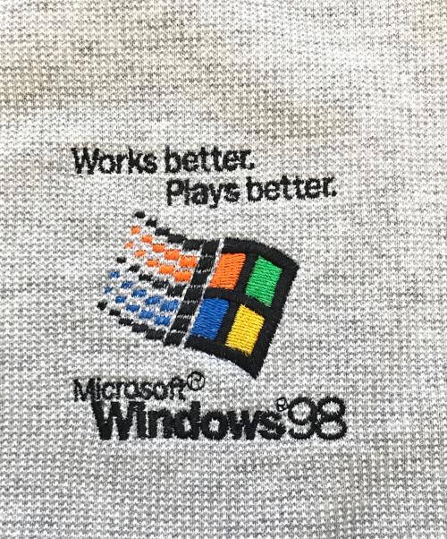 Windows 98 COMPUS（ウィンドウズ 98 コンパス）Windows 98 COMPUS (ウィンドウズ 98 コンパス) スウェット グレー サイズ:XLの古着・服飾アイテム