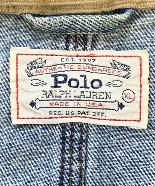 POLO RALPH LAUREN（ポロ・ラルフローレン）POLO RALPH LAUREN (ポロ・ラルフローレン) デニムジャケット インディゴ サイズ:XLの古着・服飾アイテム