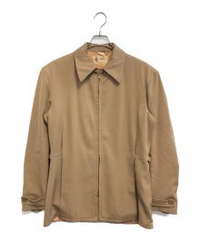 ZERO KING（ゼロキング）の古着「レーヨンギャバジン スポーツジャケット」｜ブラウン