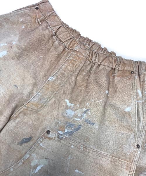 BEAMS（ビームス）BEAMS (ビームス) Mock Print Double Knee Sweat Pants ブラウン サイズ:Lの古着・服飾アイテム