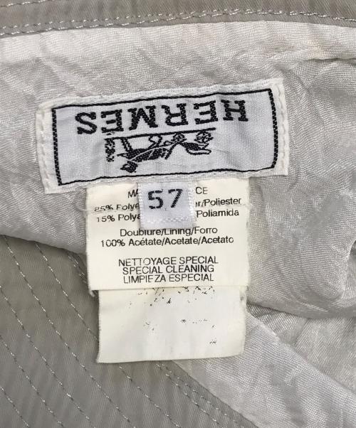HERMES（エルメス）HERMES (エルメス) ハット グレー サイズ:57の古着・服飾アイテム