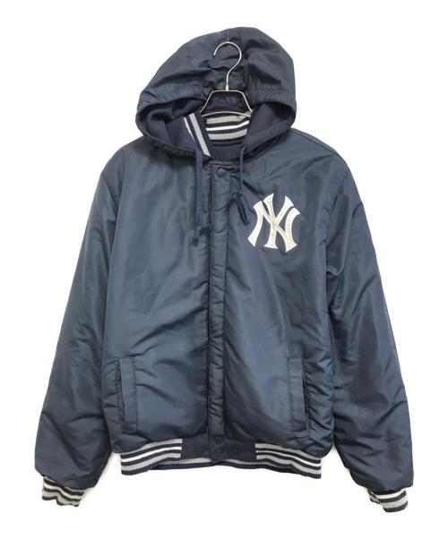 JH Design（ジェイエイチデザイン）JH Design (ジェイエイチデザイン) フーデッドリバーシブルスタジャン ネイビー サイズ:Mの古着・服飾アイテム