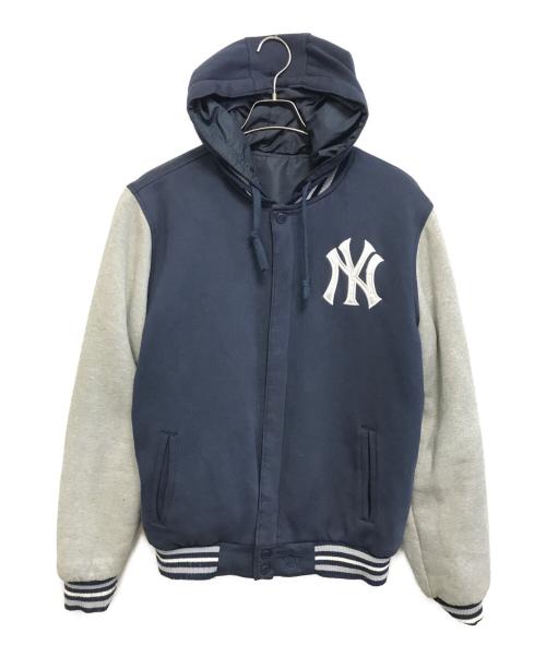 JH Design（ジェイエイチデザイン）JH Design (ジェイエイチデザイン) フーデッドリバーシブルスタジャン ネイビー サイズ:Mの古着・服飾アイテム