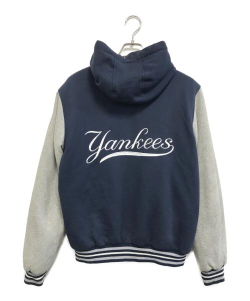 JH Design（ジェイエイチデザイン）JH Design (ジェイエイチデザイン) フーデッドリバーシブルスタジャン ネイビー サイズ:Mの古着・服飾アイテム
