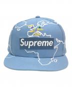 SUPREME×New Eraシュプリーム×ニューエラ）の古着「Worldwide Box Logo」｜スカイブルー