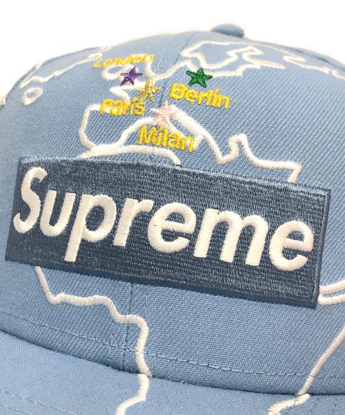 SUPREME（シュプリーム）SUPREME (シュプリーム) New Era (ニューエラ) Worldwide Box Logo スカイブルー サイズ:7 1/2 59.6cmの古着・服飾アイテム