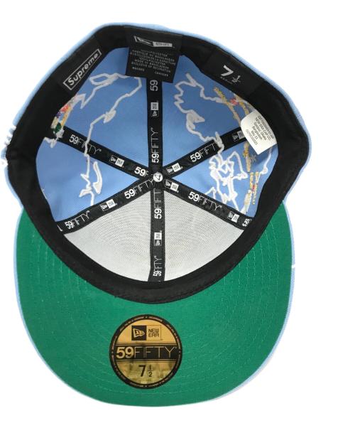 SUPREME（シュプリーム）SUPREME (シュプリーム) New Era (ニューエラ) Worldwide Box Logo スカイブルー サイズ:7 1/2 59.6cmの古着・服飾アイテム