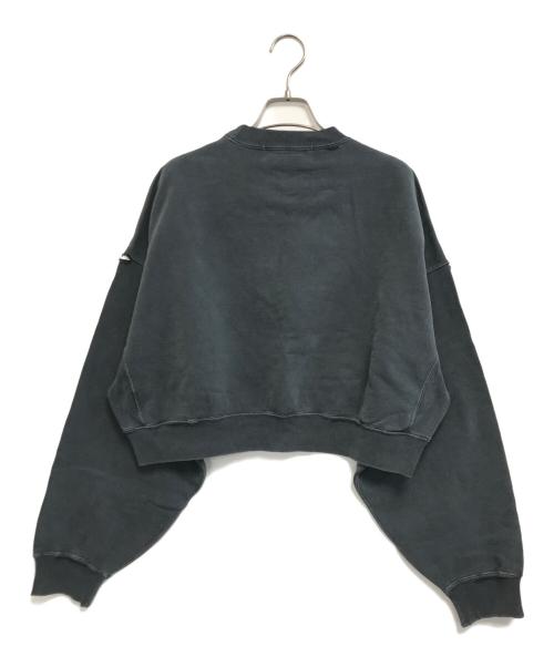 REMI RELIEF（レミレリーフ）REMI RELIEF (レミレリーフ) SHISHIKUI (シシクイ) ダメージ加工クルーネックスウェット グレー サイズ:Mの古着・服飾アイテム