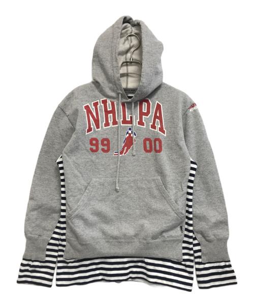 GOOD DESIGN SHOP COMME des GARCONS（グッドデザインショップ コムデギャルソン）GOOD DESIGN SHOP COMME des GARCONS (グッドデザインショップ コムデギャルソン) ドッキングパーカー グレー サイズ:Mの古着・服飾アイテム