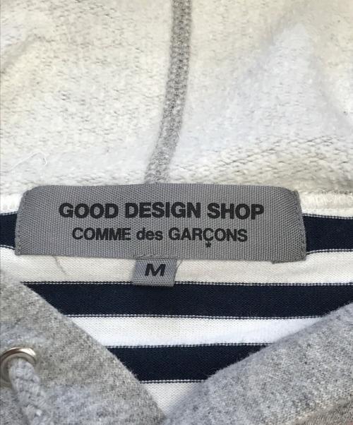 GOOD DESIGN SHOP COMME des GARCONS（グッドデザインショップ コムデギャルソン）GOOD DESIGN SHOP COMME des GARCONS (グッドデザインショップ コムデギャルソン) ドッキングパーカー グレー サイズ:Mの古着・服飾アイテム