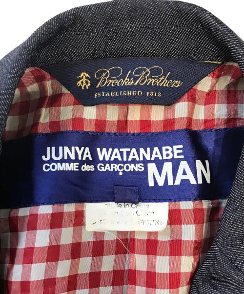 JUNYA WATANABE COMME des GARCONS（(ジュンヤワタナベ コムデギャルソン）JUNYA WATANABE COMME des GARCONS ((ジュンヤワタナベ コムデギャルソン) BROOKS BROTHERS (ブルックスブラザーズ) テーラードジャケット インディゴ サイズ:Sの古着・服飾アイテム