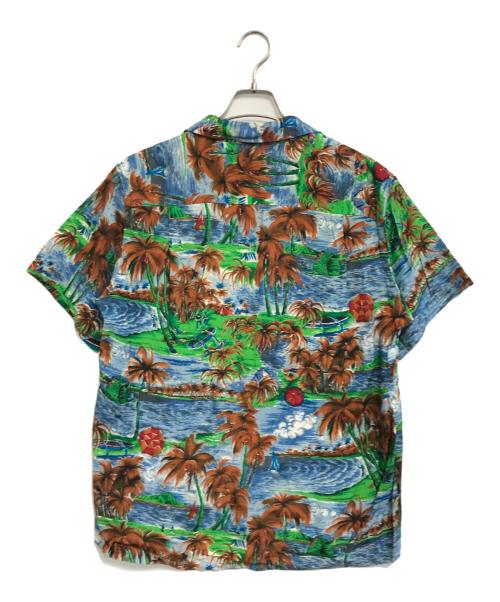 south pacific（サウス・パシフィック）south pacific (サウス・パシフィック) アロハシャツ ネイビー サイズ:Mの古着・服飾アイテム
