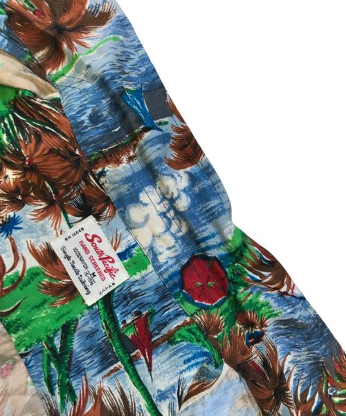 south pacific（サウス・パシフィック）south pacific (サウス・パシフィック) アロハシャツ ネイビー サイズ:Mの古着・服飾アイテム