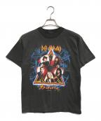バンドTシャツバンドTシャツ）の古着「80s Def Leppard(デフ・レパード) バンドTシャツ」｜ブラック