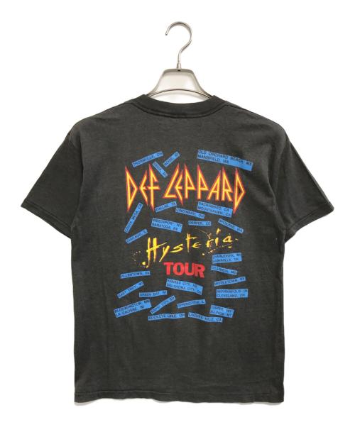 バンドTシャツ（バンドTシャツ）バンドTシャツ (バンドTシャツ) 80s Def Leppard(デフ・レパード) バンドTシャツ ブラック サイズ:Lの古着・服飾アイテム