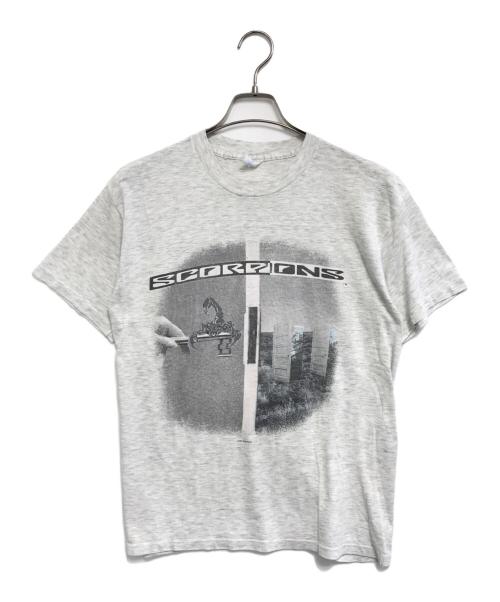バンドTシャツ（バンドTシャツ）バンドTシャツ (バンドTシャツ) 90s Scorpions(スコーピオンズ) バンドTシャツ グレー サイズ:表記なしの古着・服飾アイテム