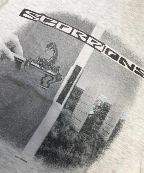 バンドTシャツ（バンドTシャツ）バンドTシャツ (バンドTシャツ) 90s Scorpions(スコーピオンズ) バンドTシャツ グレー サイズ:表記なしの古着・服飾アイテム