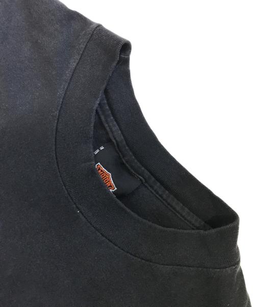 モーターサイクルTシャツ（モーターサイクルTシャツ）モーターサイクルTシャツ (モーターサイクルTシャツ) 90s HARLEY-DAVIDSON(ハーレーダビッドソン) モーターサイクルTシャツ ブラック サイズ:Mの古着・服飾アイテム