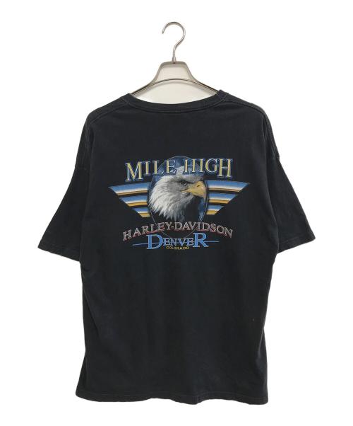 モーターサイクルTシャツ（モーターサイクルTシャツ）モーターサイクルTシャツ (モーターサイクルTシャツ) 00s HARLEY-DAVIDSON(ハーレーダビッドソン) モーターサイクルTシャツ ブラック サイズ:XLの古着・服飾アイテム