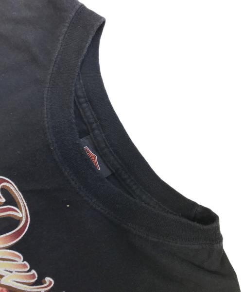 モーターサイクルTシャツ（モーターサイクルTシャツ）モーターサイクルTシャツ (モーターサイクルTシャツ) HARLEY-DAVIDSON(ハーレーダビッドソン) モーターサイクルTシャツ ブラック サイズ:Lの古着・服飾アイテム