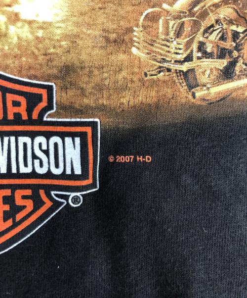 モーターサイクルTシャツ（モーターサイクルTシャツ）モーターサイクルTシャツ (モーターサイクルTシャツ) HARLEY-DAVIDSON(ハーレーダビッドソン) モーターサイクルTシャツ ブラック サイズ:Lの古着・服飾アイテム