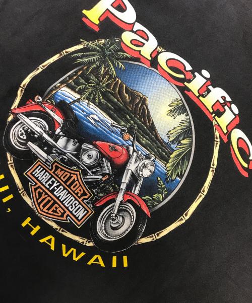 モーターサイクルTシャツ（モーターサイクルTシャツ）モーターサイクルTシャツ (モーターサイクルTシャツ) 00s HARLEY-DAVIDSON(ハーレーダビッドソン) モーターサイクルTシャツ ブラック サイズ:Lの古着・服飾アイテム
