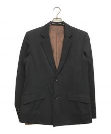 sulvam（サルバム）の古着「カットオフ加工テーラードジャケット」｜ブラック