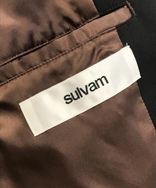sulvam（サルバム）sulvam (サルバム) カットオフ加工テーラードジャケット ブラック サイズ:Mの古着・服飾アイテム