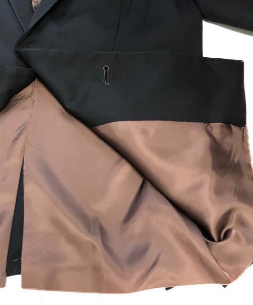 sulvam（サルバム）sulvam (サルバム) カットオフ加工テーラードジャケット ブラック サイズ:Mの古着・服飾アイテム