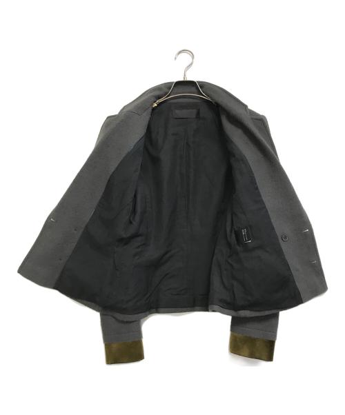 HAIDER ACKERMANN（ハイダーアッカーマン）HAIDER ACKERMANN (ハイダーアッカーマン) ダブルテーラードジャケット グレー サイズ:36の古着・服飾アイテム