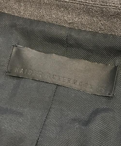 HAIDER ACKERMANN（ハイダーアッカーマン）HAIDER ACKERMANN (ハイダーアッカーマン) ダブルテーラードジャケット グレー サイズ:36の古着・服飾アイテム