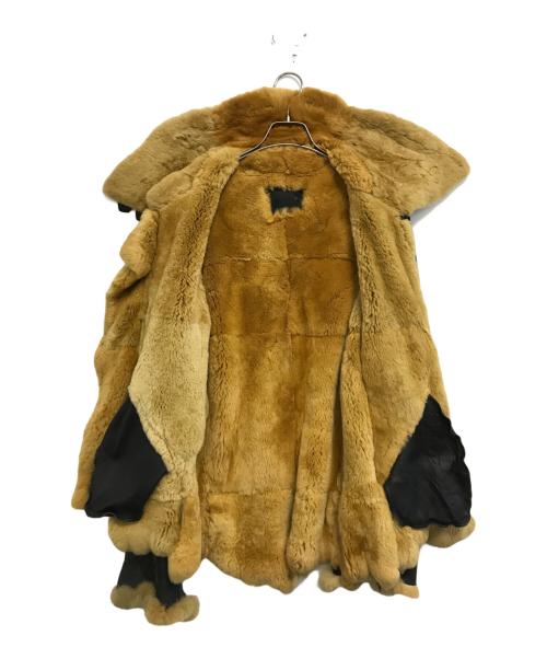 Mastermind（マスターマインド）Mastermind (マスターマインド) ラムレザーファージャケット ブラック サイズ:Mの古着・服飾アイテム