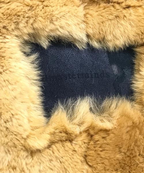 Mastermind（マスターマインド）Mastermind (マスターマインド) ラムレザーファージャケット ブラック サイズ:Mの古着・服飾アイテム