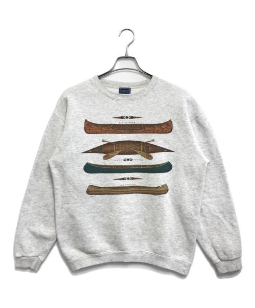 HARBORSIDE GRAPHICS（ハーバーサイドグラフィックス）HARBORSIDE GRAPHICS (ハーバーサイドグラフィックス) プリントスウェット グレー サイズ:Sの古着・服飾アイテム