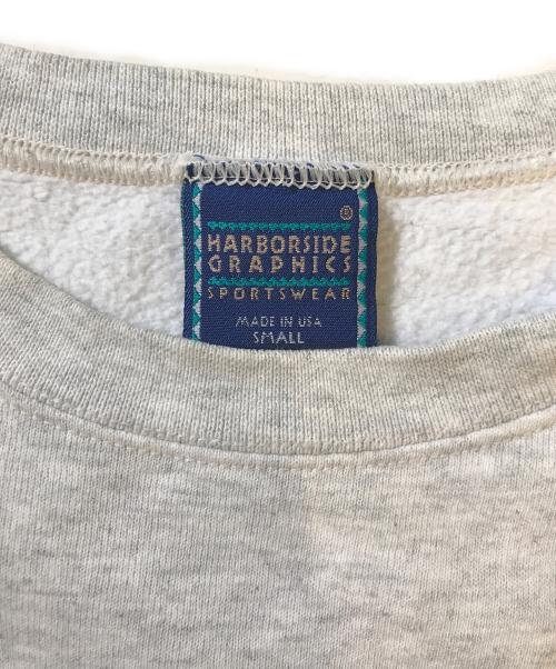 HARBORSIDE GRAPHICS（ハーバーサイドグラフィックス）HARBORSIDE GRAPHICS (ハーバーサイドグラフィックス) プリントスウェット グレー サイズ:Sの古着・服飾アイテム