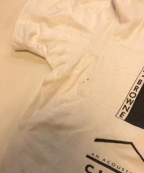 アーティストTシャツ（アーティストTシャツ）アーティストTシャツ (アーティストTシャツ) david lindley & jackson browne(デヴィッド・リンドレー&ジャクソン・ブラウン) アーティストTシャツ ホワイト サイズ:Mの古着・服飾アイテム