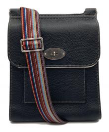 PAUL SMITH×MULBERRY（ポールスミス×マルベリー）の古着「アントニー ショルダーバッグ」｜ブラック